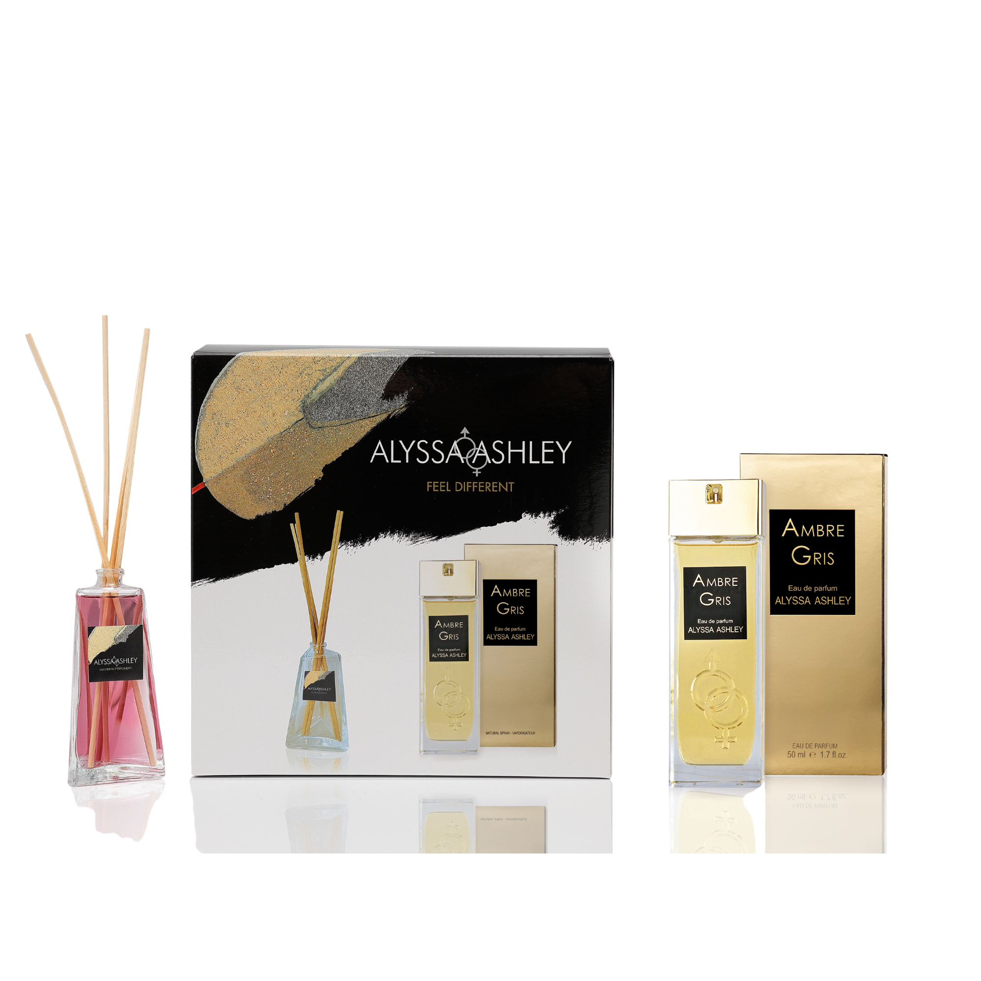 Ambre Gris+ scented home diffuser set