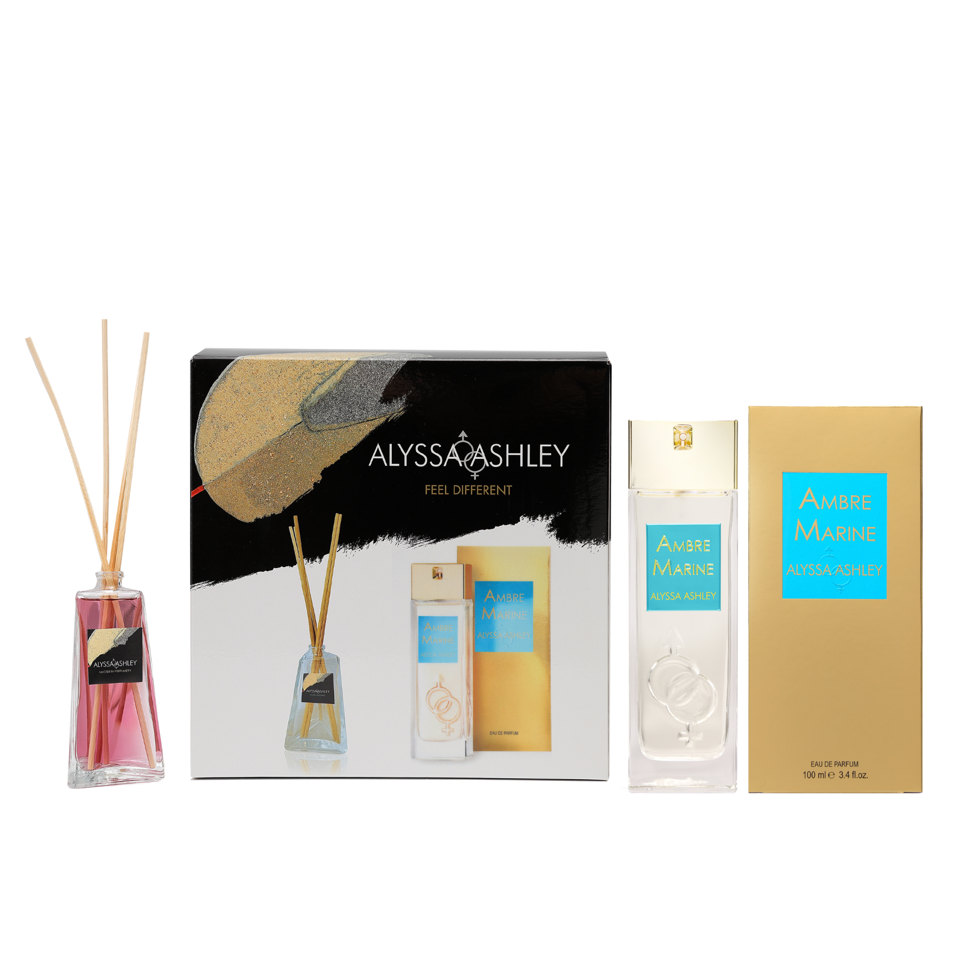 Ambre Marine + scented home diffuser set