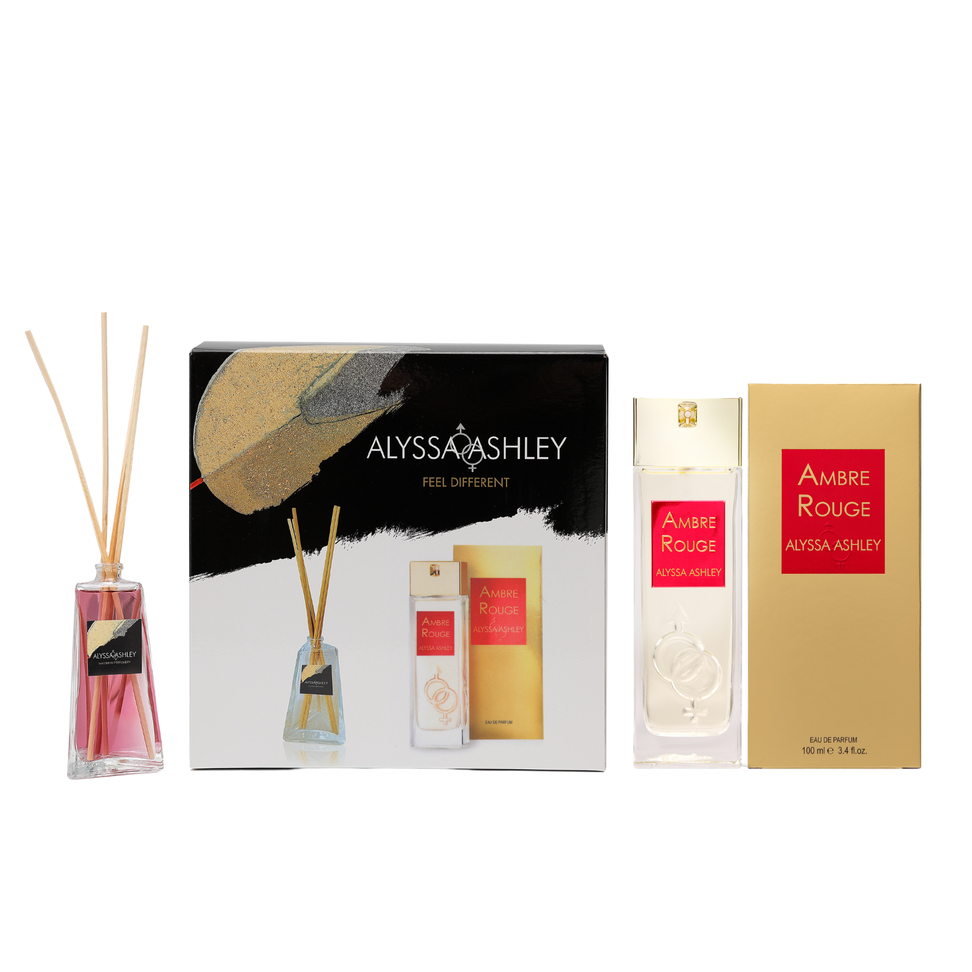 Ambre Rouge + scented home diffuser set