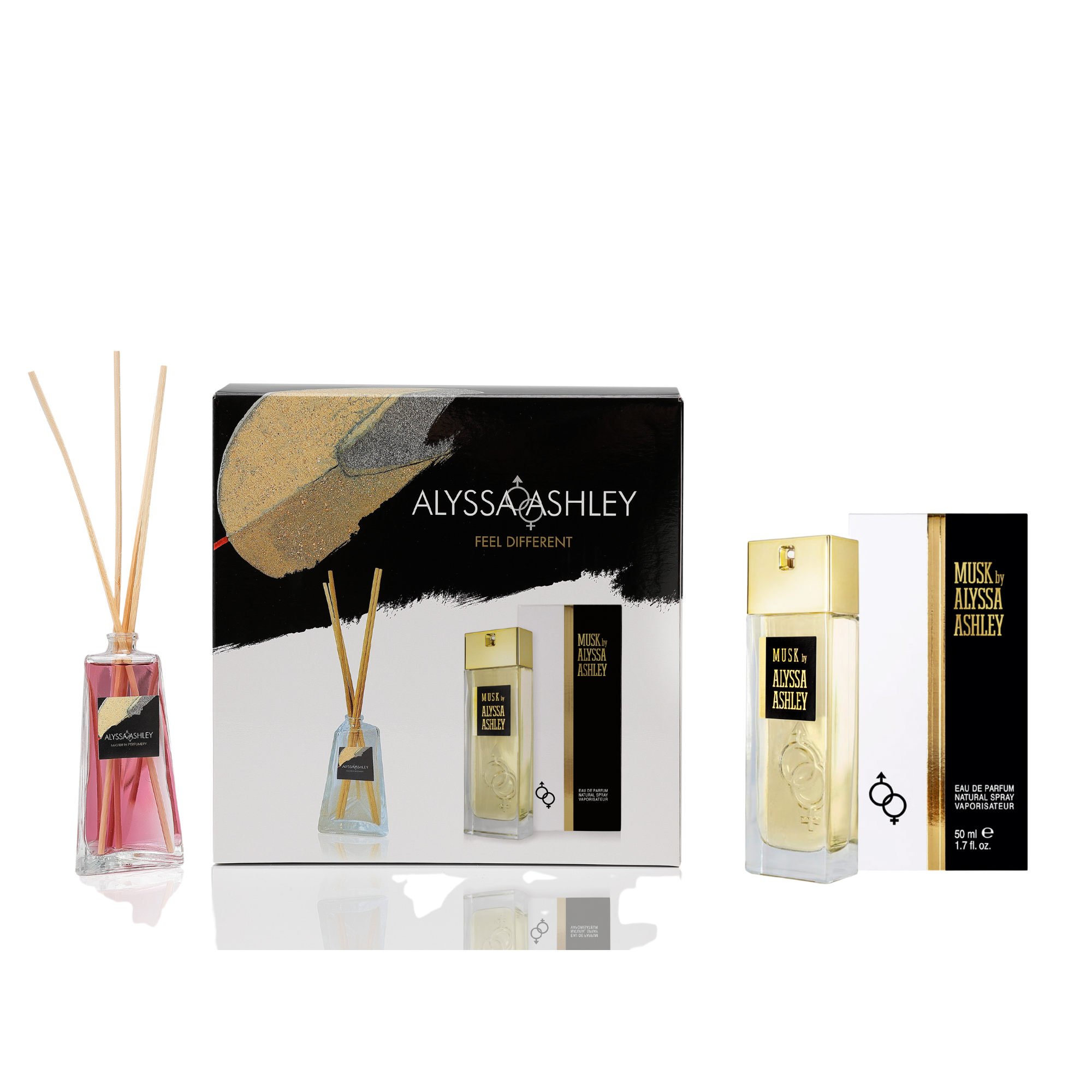 Musk + scented home diffuser set