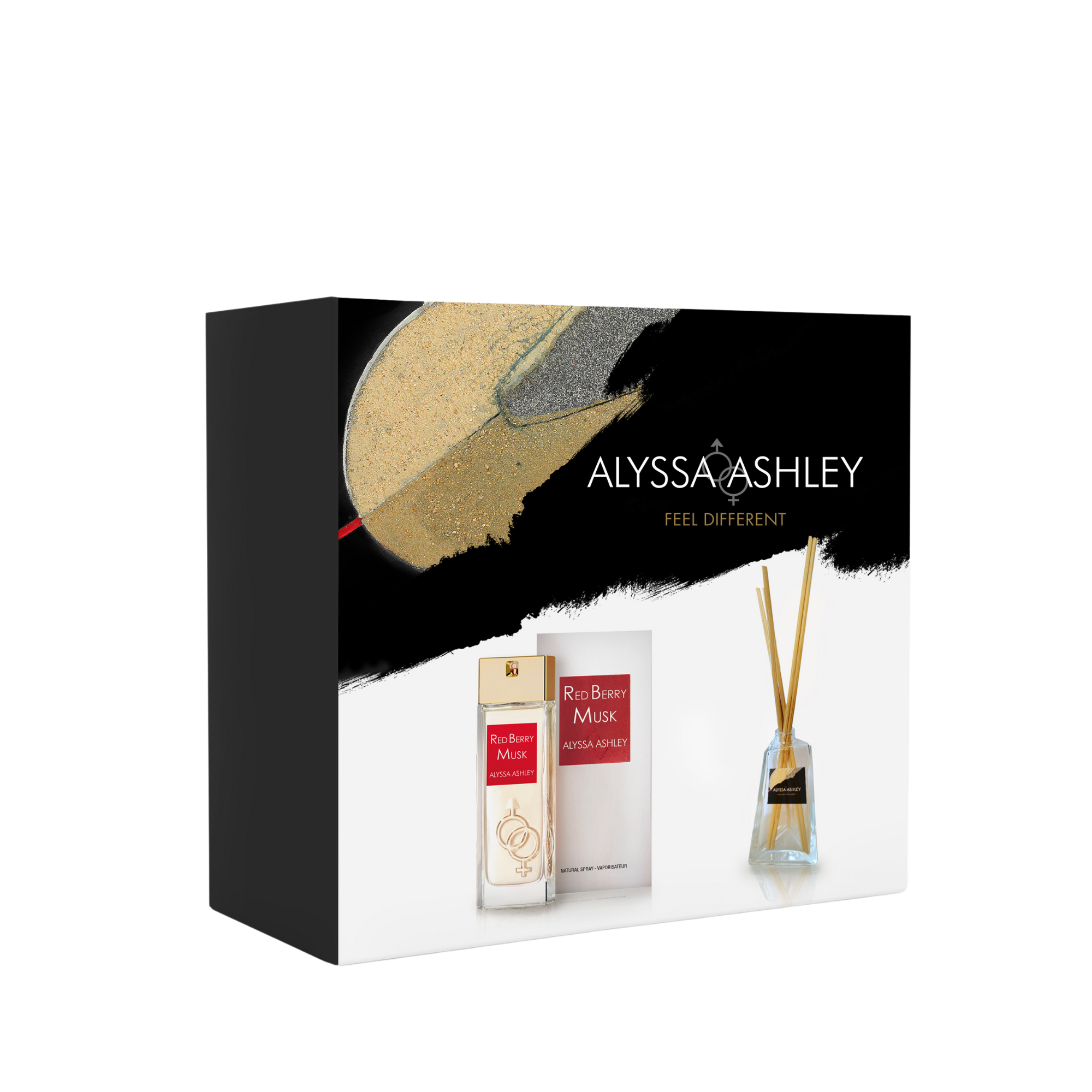 Redberry Musk + scented home diffuser set